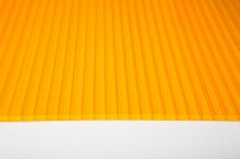 Сотовый поликарбонат 6 мм оранжевый EuroTek 2,1х6 м (12,6 кв.м) 0,77 - интернет-магазин «Формика» 