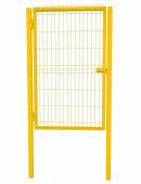 Калитка 2,03х1,0 м RAL 1021 (желтый) Эконом 3d 3,5мм оцинк.проф.труба 40х40, 60х40 мм п/порошк. без замка под бетон Формика  - интернет-магазин «Формика» 