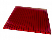 Сотовый поликарбонат 10 мм гранат UltraPlast 2,1х6 м (12,6 кв.м) 1,04