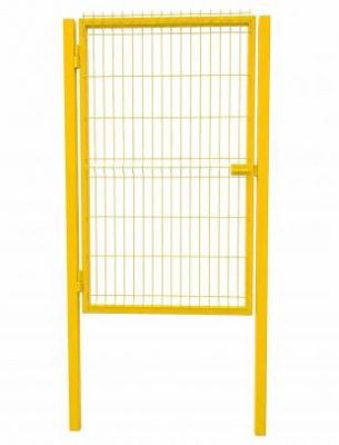 Калитка 1,53х1,0 м RAL 1021 (желтый) Эконом 3d 3,5мм оцинк.проф.труба 40х40, 60х40 мм п/порошк. без замка под бетон Формика  - интернет-магазин «Формика» 